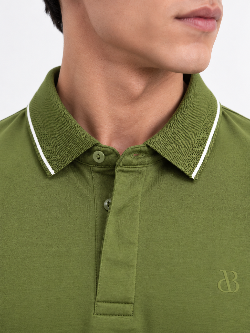 Green Pima Polo
