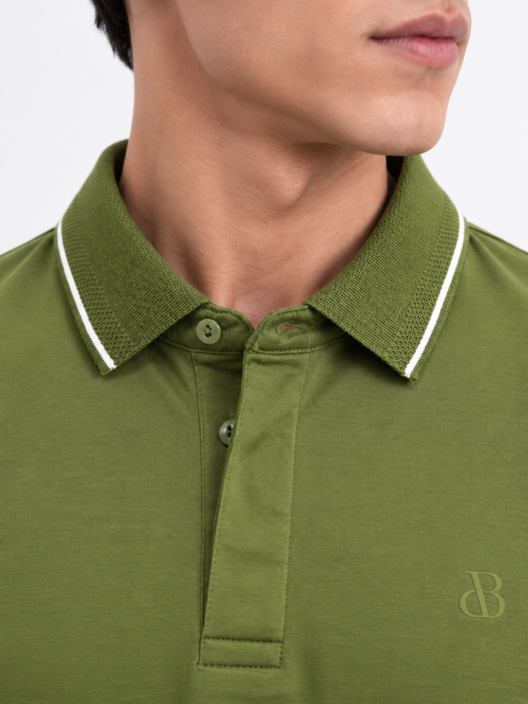 Green Pima Polo