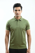Green Pima Polo