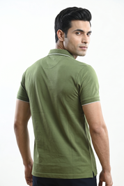 Green Pima Polo